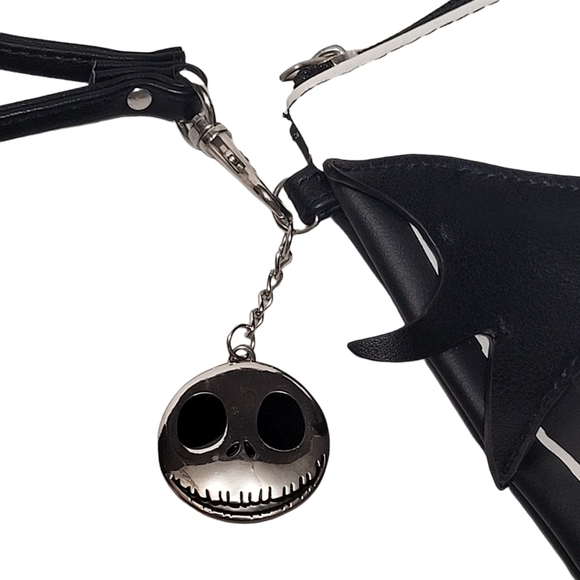 DISNEY NIGHTMARE BEFORE CHRISTMAS Wristlet Clutch Jack Black Bat - Picture 4 of 9